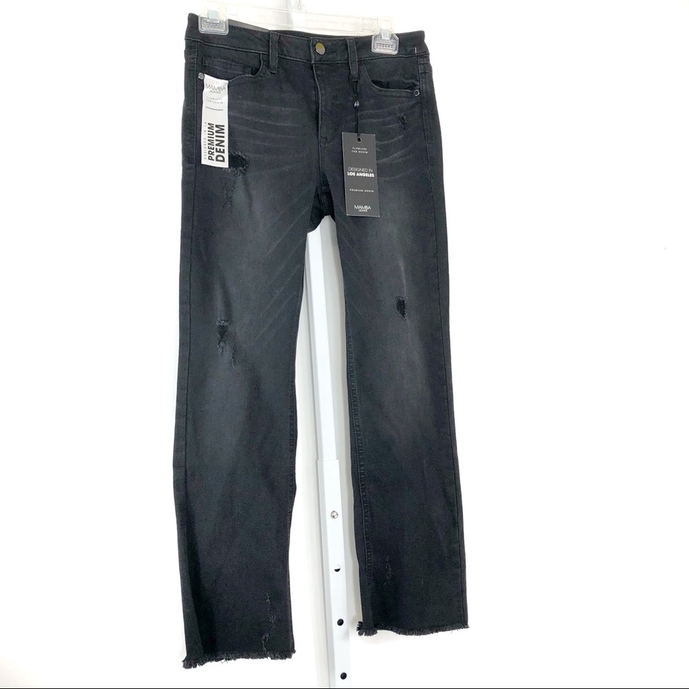 Mamba Jeans Black Denim 7/28  JR